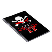 Carnet Jolly roger H Monogramme initial (Côté Droit)