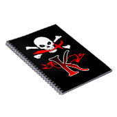 Carnet Jolly roger K Monogramme initial (Côté Droit)