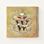 Carnet Jolly roger Monogramme initial (Dos)