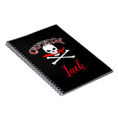 Carnet Jolly roger personnalisé (Cutlass) (Côté Droit)