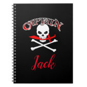 Carnet Jolly roger personnalisé (Cutlass) (Devant)