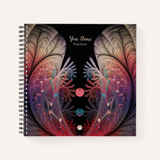 Carnet Jonglage Abstrait Imaginaire moderne Fractal Art N (Devant)