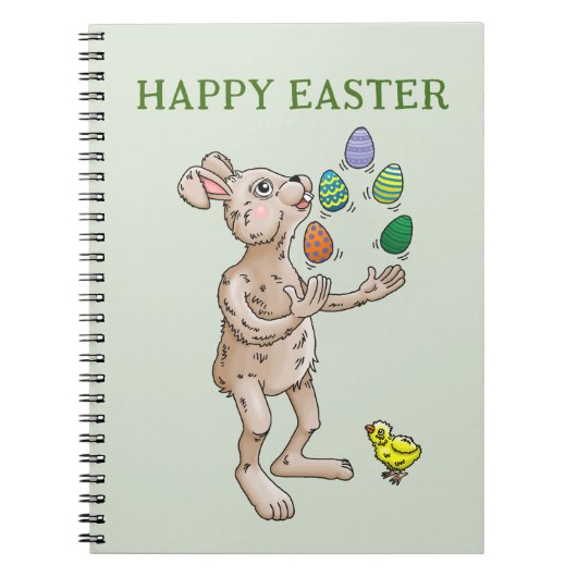 Carnet Jonglage de lapin de Pâques (Devant)