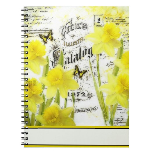 Carnet jonquilles vintages (Devant)