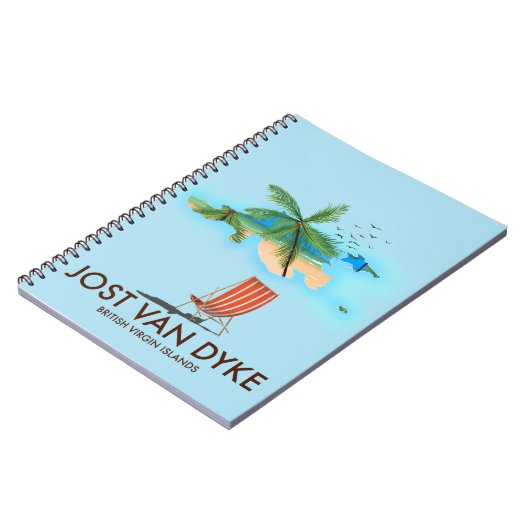Carnet jost van dyke Îles Vierges britanniques. (Côté gauche)
