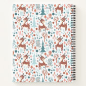Carnet Jote Deer dans la forêt lunaire Motif Monogramme (Dos)
