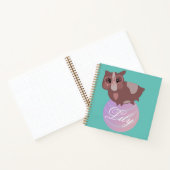 Carnet Jote Guinea Pig Fitness Exercice Ball Stars Nom (Intérieur)