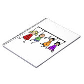 Carnet Jote Kids Cartoon tenant des mots de la parole (Côté gauche)