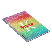 Carnet Jote Parties scintillant arc-en-ciel Parties scint (Côté Droit)