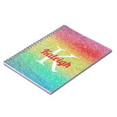 Carnet Jote Parties scintillant arc-en-ciel Parties scint (Côté gauche)