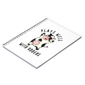 Carnet Joue Bien Avec Les Udders Funny Cow Pun (Côté gauche)