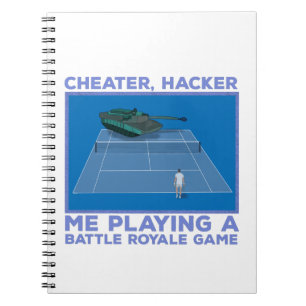 Carnet Jouer à un jeu de bataille Royale