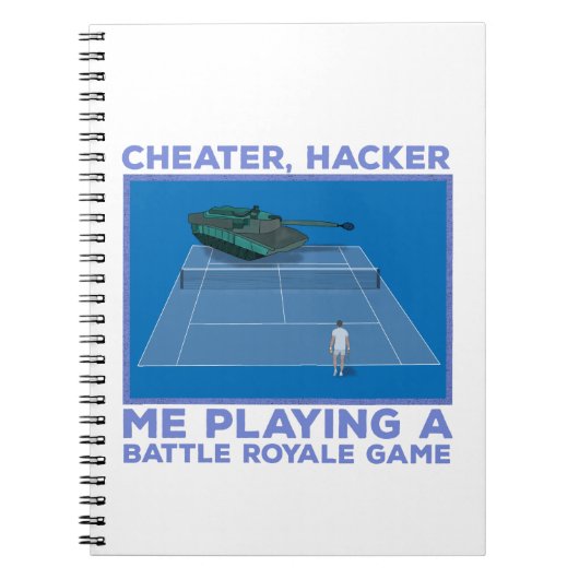 Carnet Jouer à un jeu de bataille Royale (Devant)
