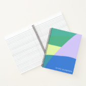 Carnet Jouer Abstrait bloc couleur Pastel Personnalisé (Intérieur)