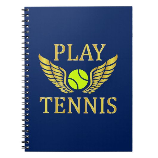 Carnet Jouer au tennis (Devant)