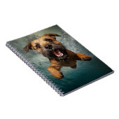 Carnet Jouer Chien nager Design sous-marin (Côté Droit)