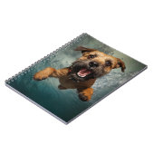 Carnet Jouer Chien nager Design sous-marin (Côté gauche)