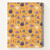 Carnet Jouer des fantômes d'Halloween et des sorcières Mo (Dos)