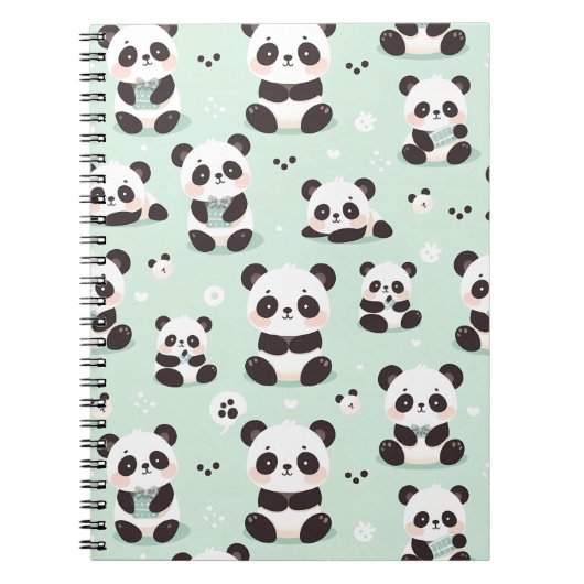 Carnet Jouer Motif Panda (Devant)