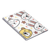 Carnet Jouer Motif sans couture avec de mignons animaux d (Côté Droit)