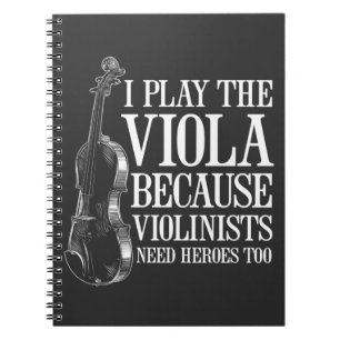 Carnet Joueur amusant de Viola parce que les violonistes