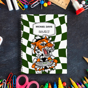 Carnet Joueur au Tigre Cool Tenant Une Manette De Jeux Vi