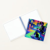 Carnet Joueur d'Anime avec chat noir | (Intérieur)