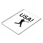 Carnet joueur de baseball américain utilisant dot comme b (Côté gauche)