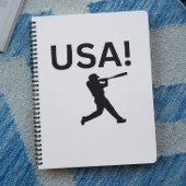 Carnet joueur de baseball américain utilisant dot comme b