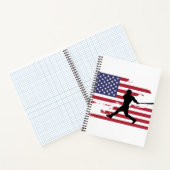 Carnet Joueur de baseball Silhouette (Intérieur)