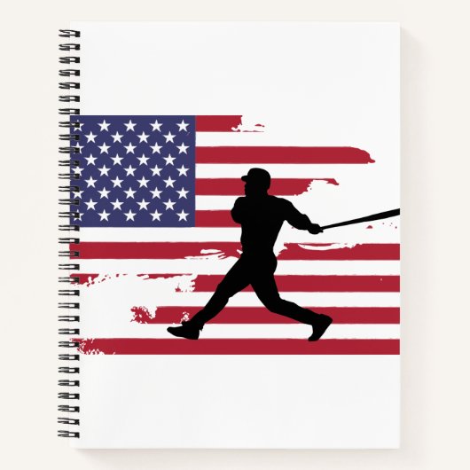 Carnet Joueur de baseball Silhouette (Devant)
