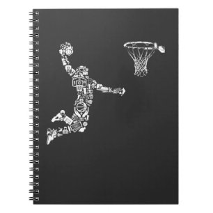 Carnet Joueur de basket-ball Athlete Dunk Art Sportman