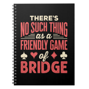 Carnet Joueur de Bridge Drôle Pas de Chose Telle que Jeu