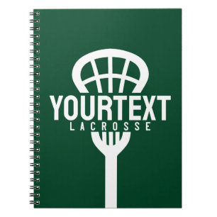 Carnet Joueur de crosse TEXTE PERSONNALISÉ Équipe Maillag
