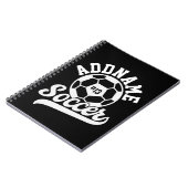 Carnet Joueur de football AJOUTER LE NOM Équipe de footba (Côté gauche)