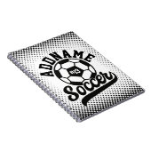 Carnet Joueur de football AJOUTER LE NOM Équipe de footba (Côté Droit)