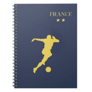 Carnet Joueur de football élégant France