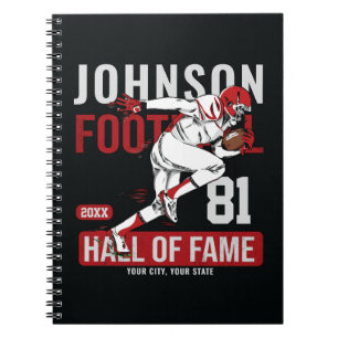 Carnet JOUEUR DE Football Personnalisé Équipe NUMBER Spor