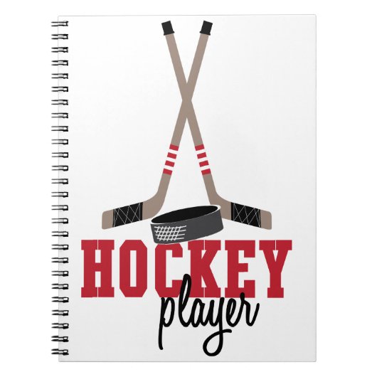 Carnet Joueur de hockey (Devant)