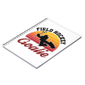 Carnet Joueur de hockey de terrain rétro (Côté gauche)