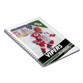 Carnet Joueur De Hockey Gardez Le Vigoureux Blanc Vert (Côté Droit)