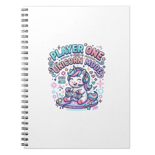 Carnet Joueur de licorne Un mode licorne Rétro Style Grap