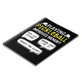 Carnet Joueur de Pickleball de sport amusant (Côté gauche)