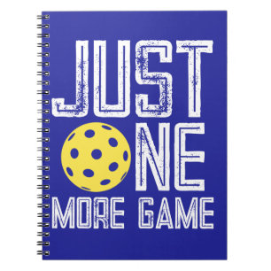 Carnet Joueur de Pickleball "Juste une partie de plus"