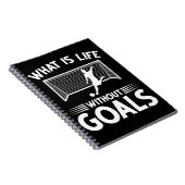 Carnet Joueur de soccer Garçon à l'avant objectif (Côté Droit)