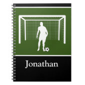 Carnet Joueur de soccer personnalisé Entraîneur de gardie (Devant)