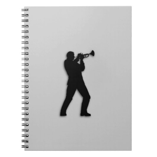 Carnet Joueur de trompette Silver (Devant)