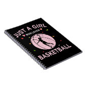 Carnet Joueuse De Basketball Juste Une Fille Qui Aime Le  (Côté Droit)