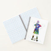 Carnet Joueuse de football (Intérieur)