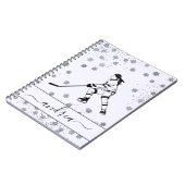 Carnet Joueuse de l'équipe de hockey sur glace Nom de la  (Côté gauche)